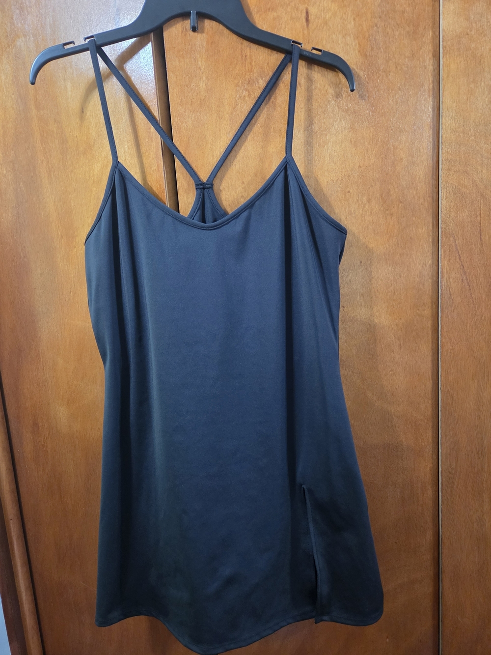 JustFab Black Strappy Tennis Romper Dress